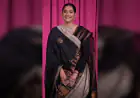 Sonam Kapoor Stuns in Vintage-Inspired Black Saree at Mumbai Event