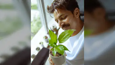 Harshvardhan Rane Shares Peaceful Sunday Off With a Plant