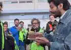 Kartik Aaryan Celebrates National Award on Captain India Set