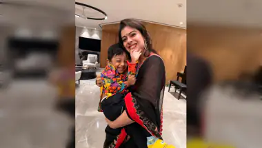 Kajol's Adorable Playtime With Ishita, Vatsal's Son Vaayu