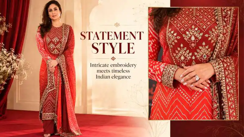 Kareena Kapoor’s Bandhani Suit Look at The Great Indian Kapil Show